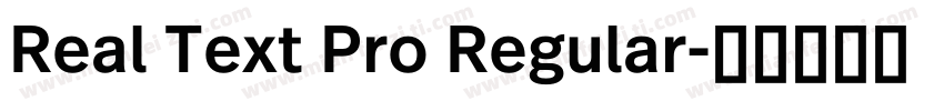 Real Text Pro Regular字体转换